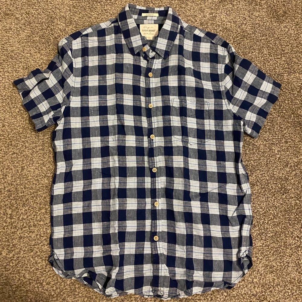 Lucky short sleeve button down shirt